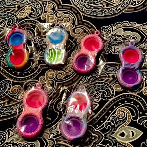 Double  Dimple Fidget Keychain (6 pk)